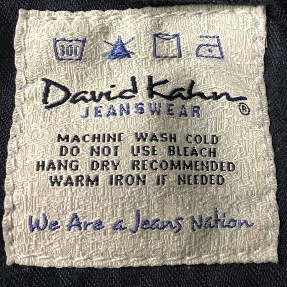 DAVID KAHN JEANS "Nikki" Straight Leg Dark Wash Premium Denim - size 28 - Picture 14 of 15